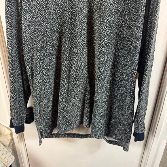John Henry 1/4 Zip Pullover Sweater Men’s Large Gray Black Speckle Knit Cotton - Picture 4 of 7